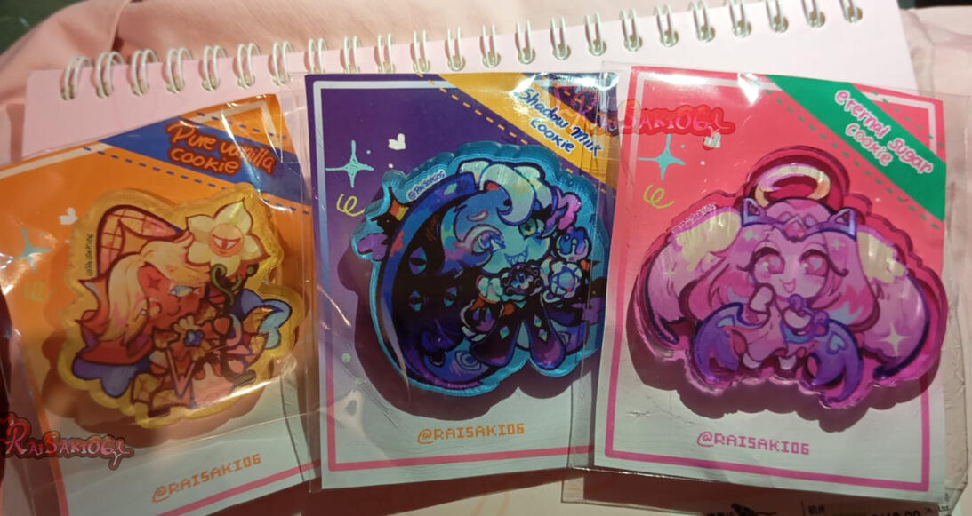 Cookie run (Pines acrilicos) s/10